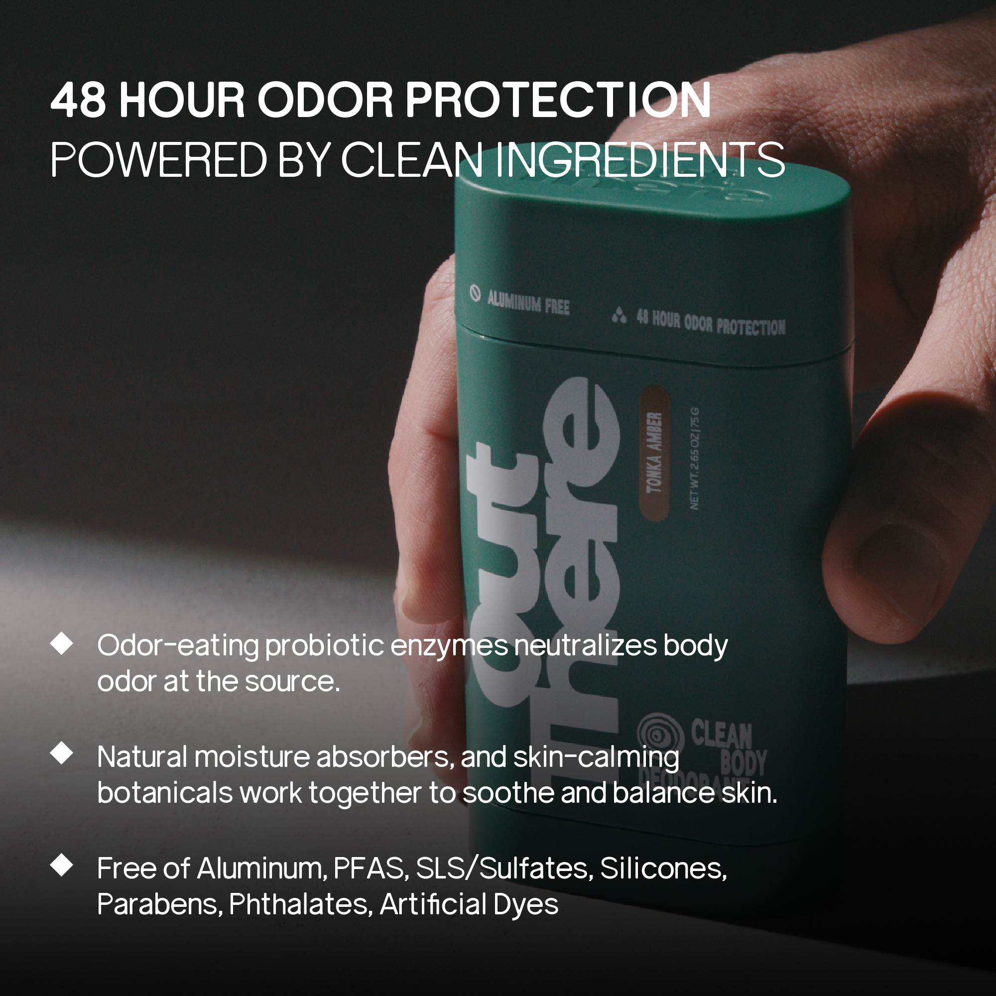 Clean Body Deodorant - Tonka Amber